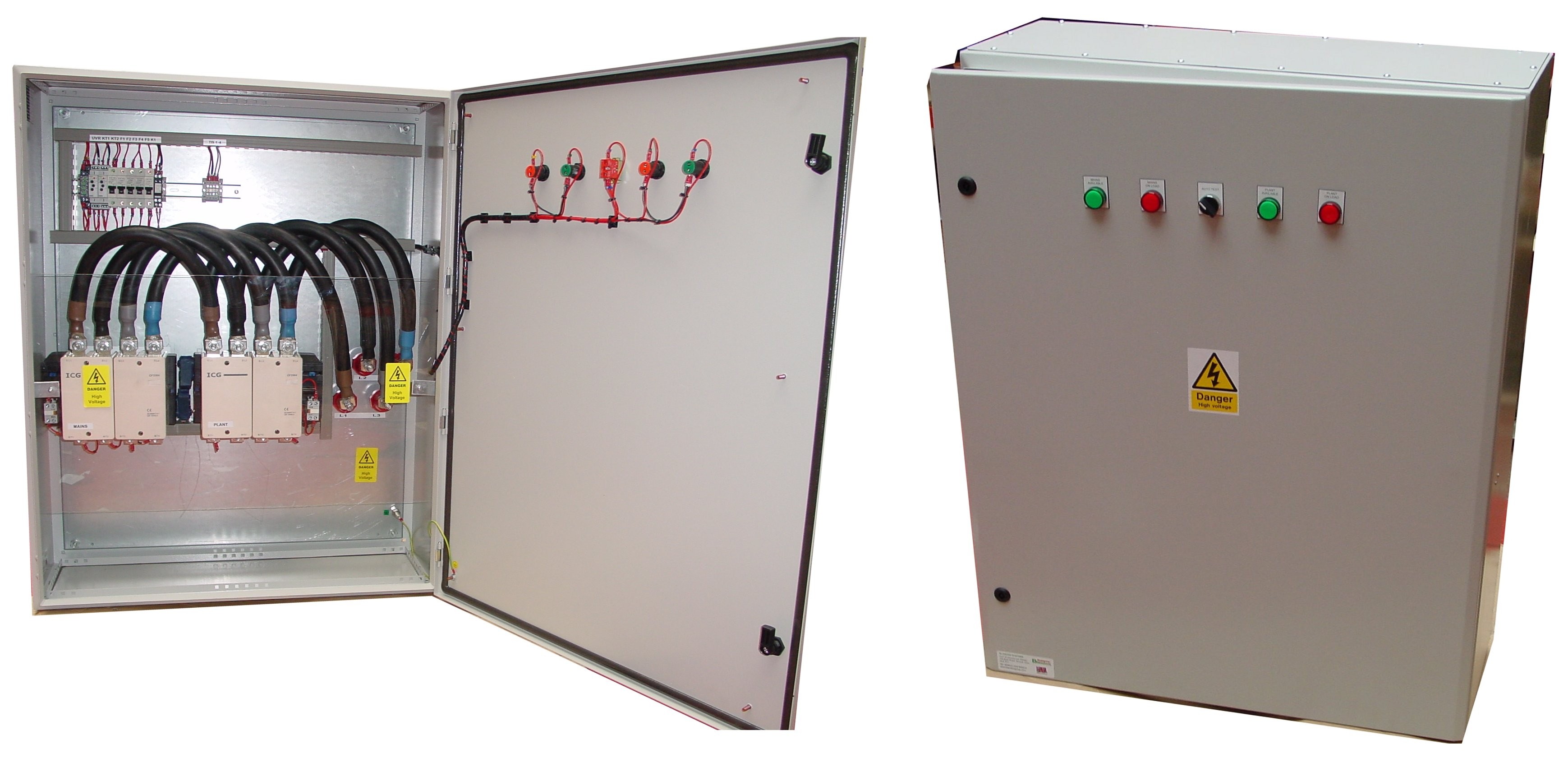 400A automatic transfer switch UVR 3 phase 400v with ICG contactors, 40