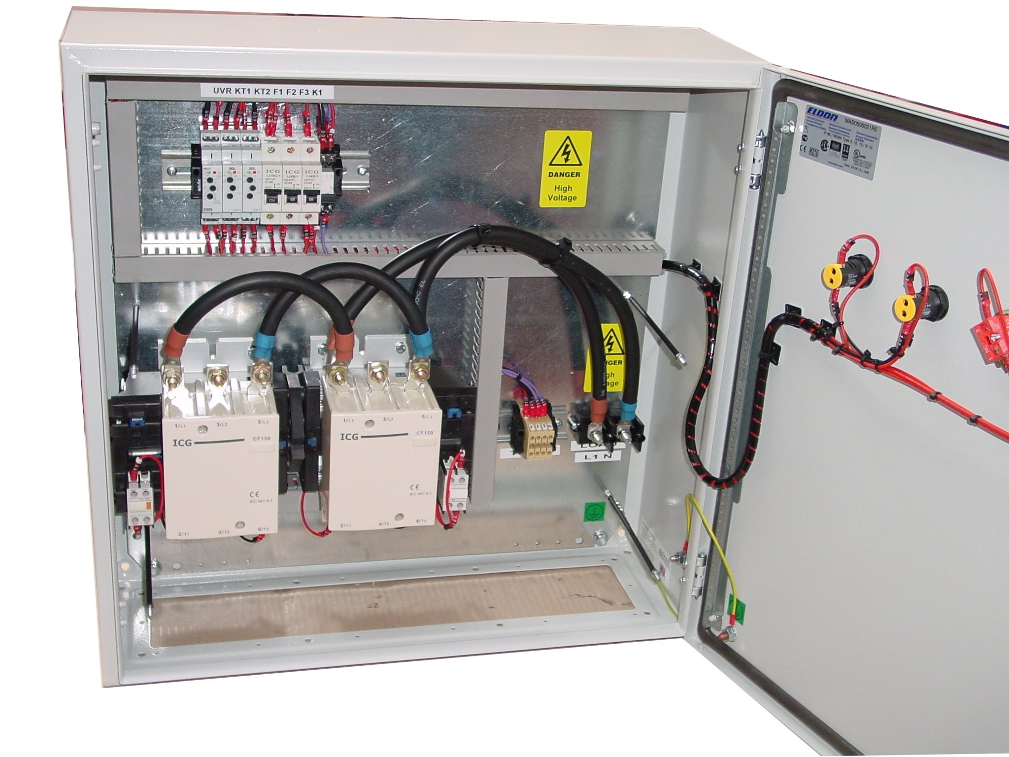 200A automatic transfer switch UVR single phase 230v with ICG