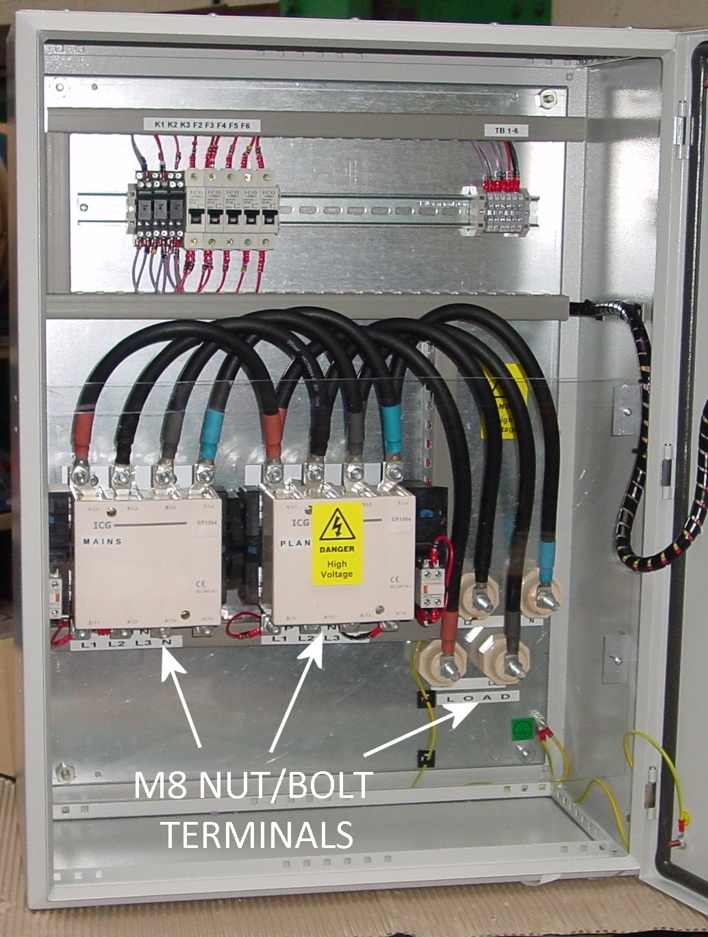 275A automatic transfer switch mains mains UVR 3 phase 400v with ICG