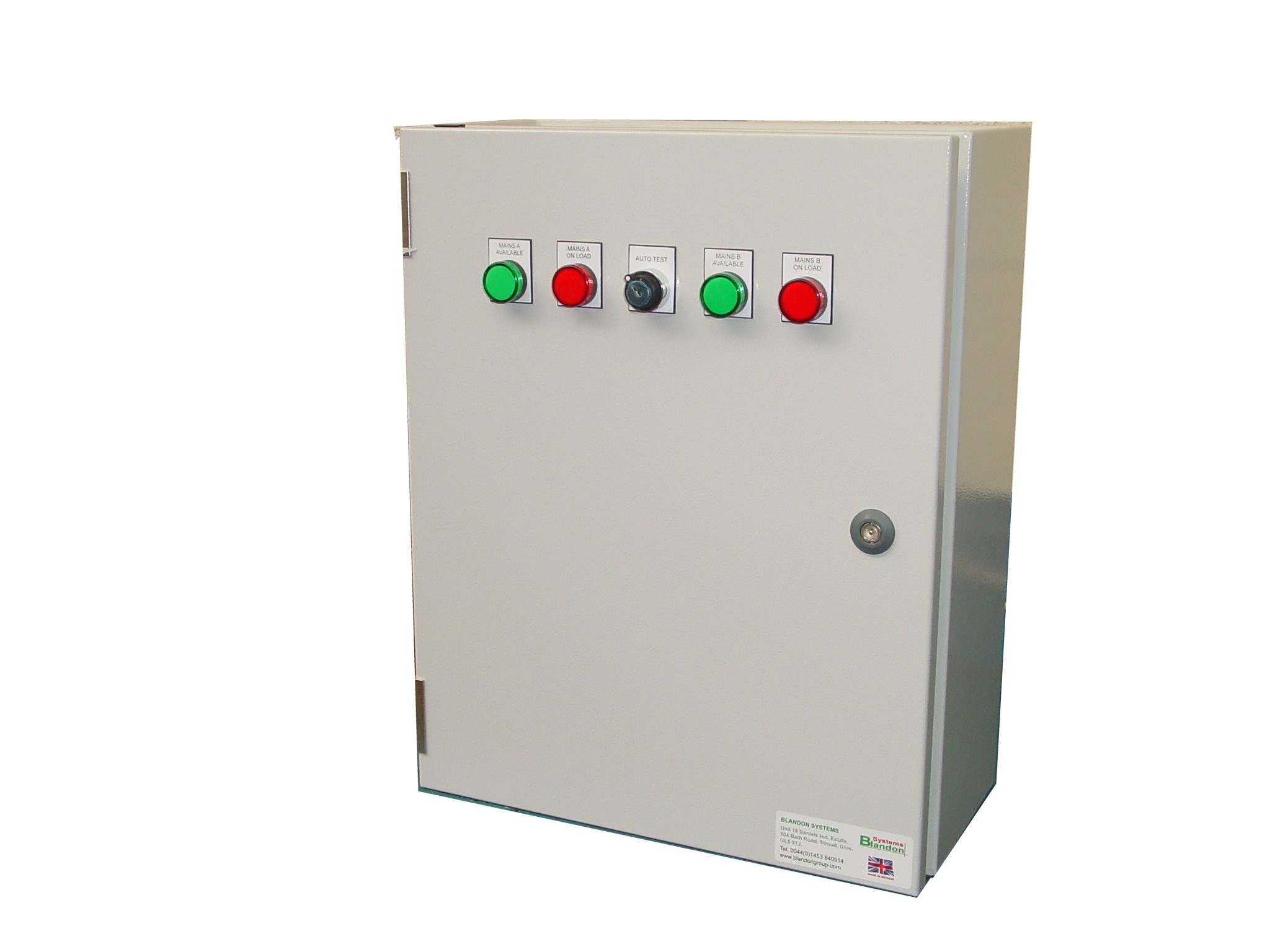 125A ATS 3 Phase Mains-Mains 400V, UVR Controlled, ABB Contactors