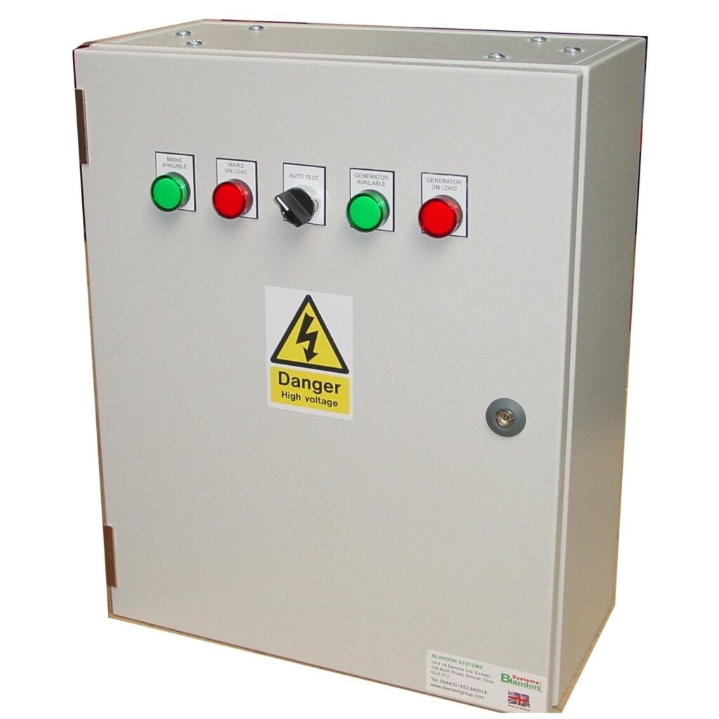 ATS Single Phase 230V, UVR Controlled, ABB Contactors (Mains-Generator)